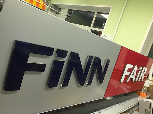 Изготовление вывески "FINN Fair"